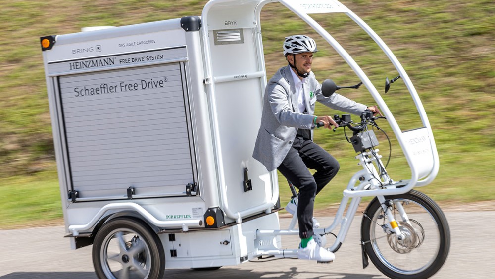 Fleet start for Schaeffler s chainless drive for e cargo bikes